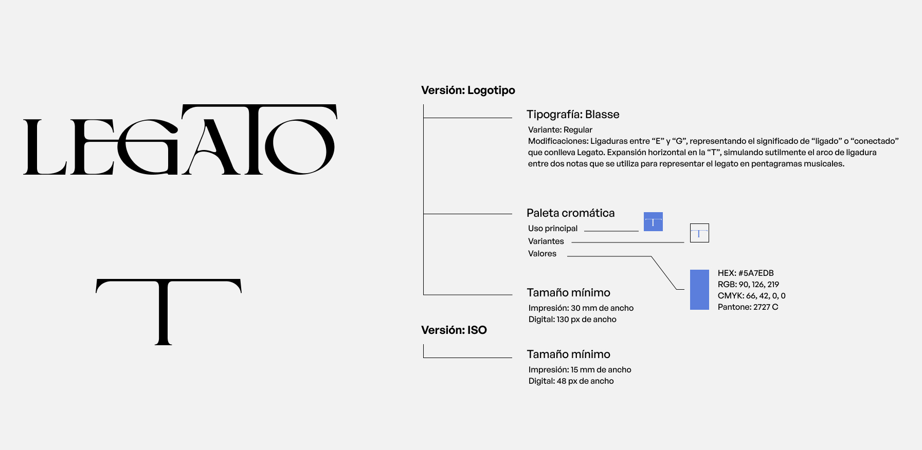 Legato brand color system for different tea flavors