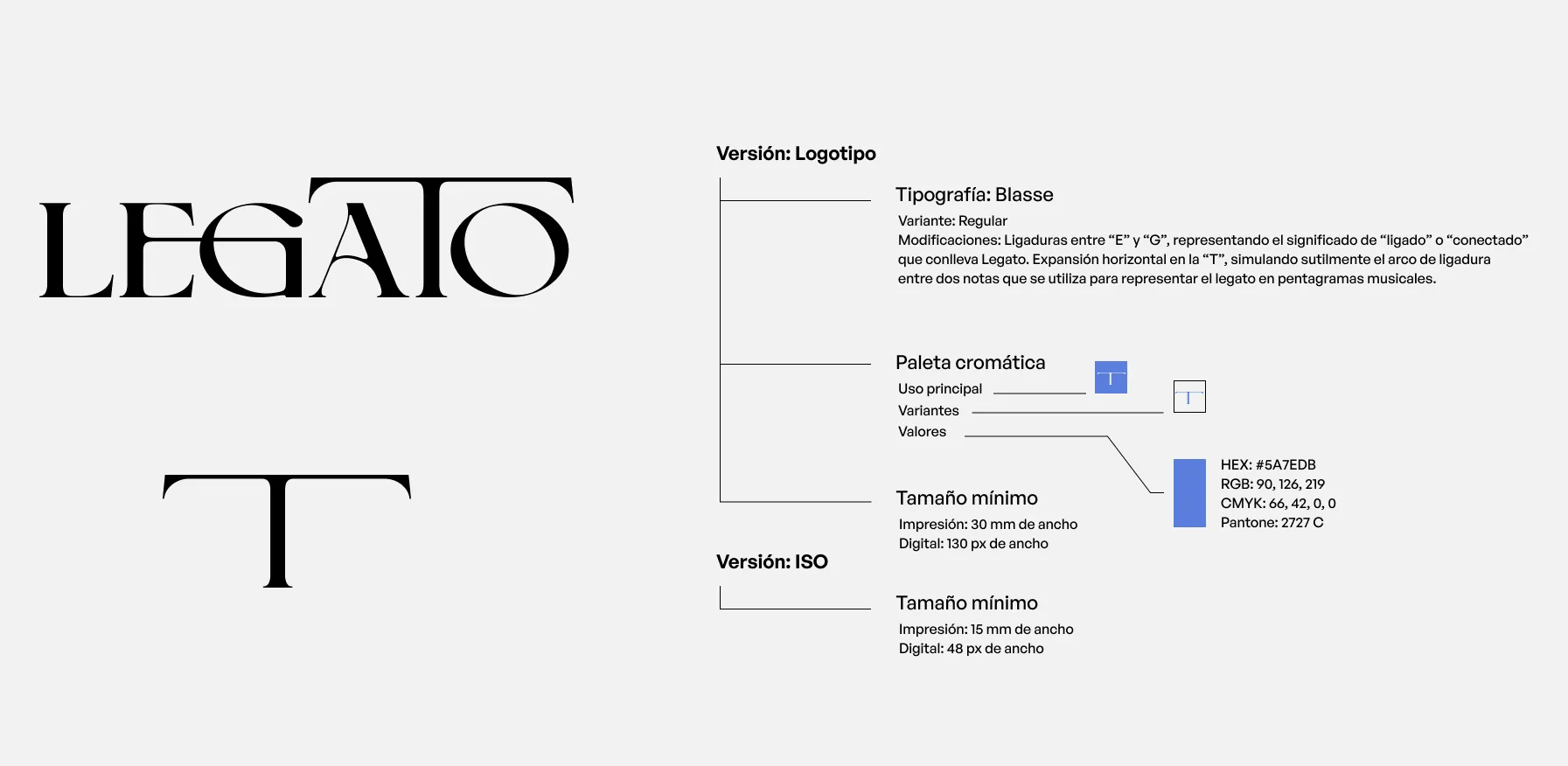 Legato brand color system for different tea flavors