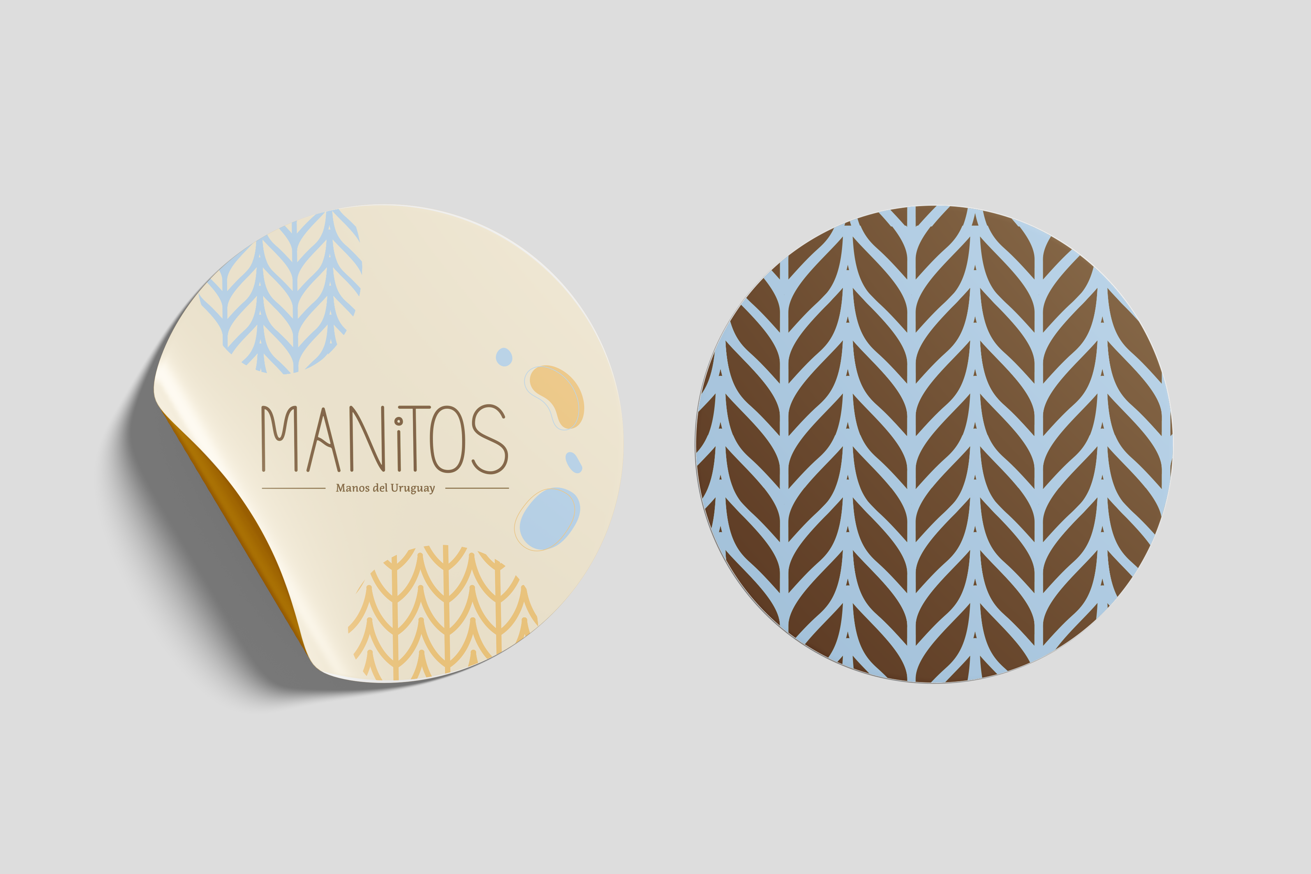 Manitos sticker system showcasing brand versatility