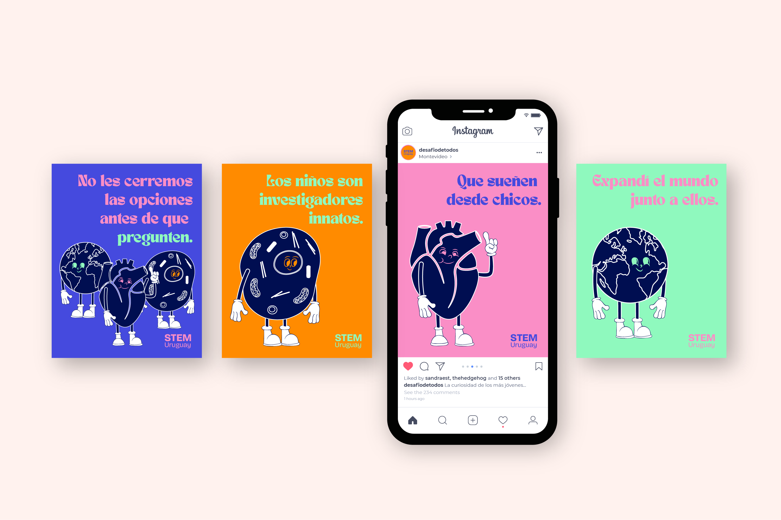 STEM campaign social media design